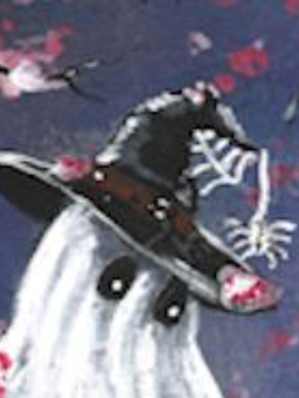 8x10 Fine Art Print, Witch Ghost Under Cherry Blossom Trees Haunted Painting, Sp - Picture 7 of 8